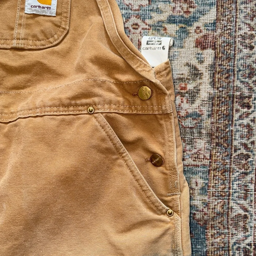 Carhartt Arctic quilt lined Bib Overalls size 42 x 28 VG condition - Picture 6 of 13